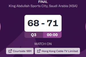 开云平台中国-男篮亚洲杯决赛：三节结束中国71-68领先澳大利亚三分！